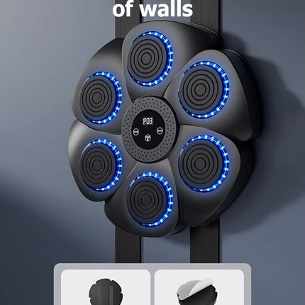 Smart Wall-Mounted Bluetooth Boxing Machine - Electronic Punching Trainer for Home, Gym, and Fitness | Music Sync Training Equipment