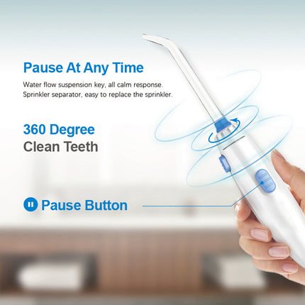 Oral Irrigator Teeth Water Flosser Waterproof 800ml Volume Reservoir