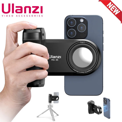 Ulanzi Ma35 Telefon Selfie Booster Griff Griff Bluetooth Foto Stabilisator Halter Mit Magsafe Shutter Release Iphone Handy Stand