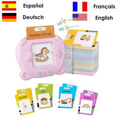 Learning Machine for Kid Talking Flash Cards Kindergarten Kids Language Electronic Audio Book Learnenglish German Spanish French