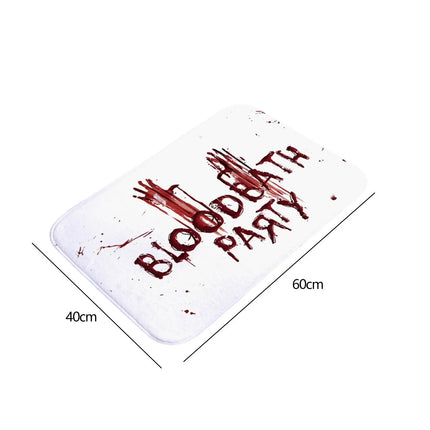 ```
Halloween Bloodstained Bathroom Rug | Soft Flannel Bedroom Carpet | Spooky Gifts | Halloween Door Decor | Halloween Home Decoration Bath Mat
```