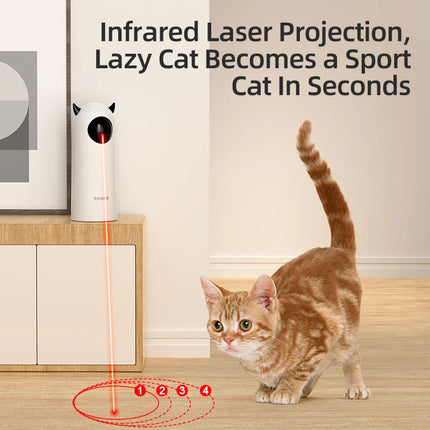 ROJECO Automatische Katze Spielzeug Interaktive Smart Necken Haustier LED Laser Indoor Katze Spielzeug Zubehör Handheld Elektronische Katze Spielzeug Für Hund