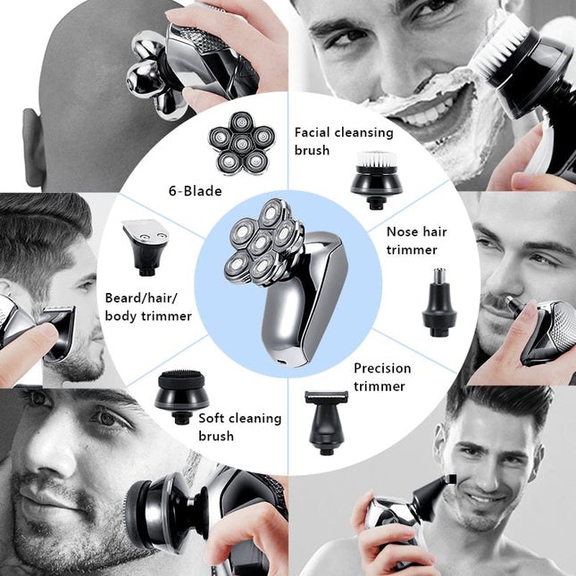 Rechargeable Powerful Beard Hair Electric Shaver For Men