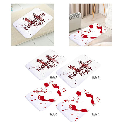 ```
Halloween Bloodstained Bathroom Rug | Soft Flannel Bedroom Carpet | Spooky Gifts | Halloween Door Decor | Halloween Home Decoration Bath Mat
```