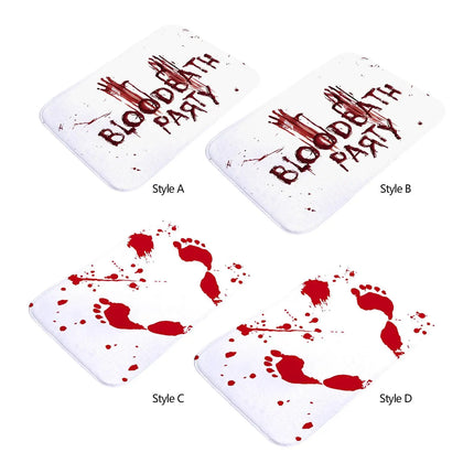 ```
Halloween Bloodstained Bathroom Rug | Soft Flannel Bedroom Carpet | Spooky Gifts | Halloween Door Decor | Halloween Home Decoration Bath Mat
```