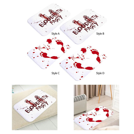 ```
Halloween Bloodstained Bathroom Rug | Soft Flannel Bedroom Carpet | Spooky Gifts | Halloween Door Decor | Halloween Home Decoration Bath Mat
```