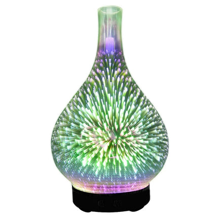 3D USB Humidifier with 7-Color LED Night Light and Aroma Oil Diffuser