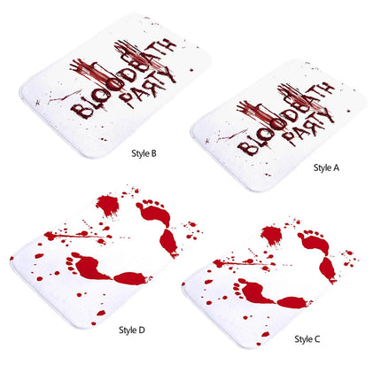 ```
Halloween Bloodstained Bathroom Rug | Soft Flannel Bedroom Carpet | Spooky Gifts | Halloween Door Decor | Halloween Home Decoration Bath Mat
```