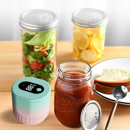 Electric Mason Jar Vacuum Sealer Kit Cordless Automatic Jar Sealer Kit