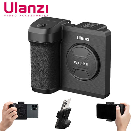 Ulanzi Capgrip Ii Smartphone Handheld Selfie Booster Handgriff Bluetooth Fernbedienung Telefon Shutter Für Iphone Android-Handy