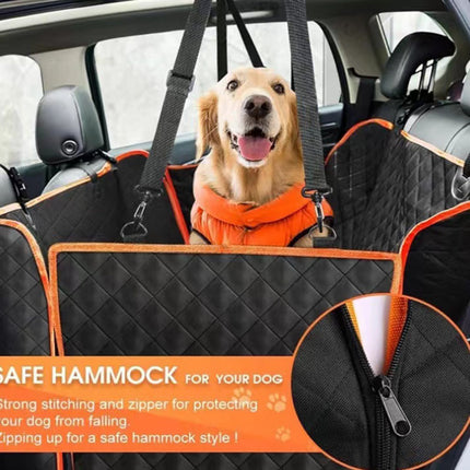 Dog Car Seat Cover for Back Seat Waterproof Pet Travel Dog Carrier Hammock Car Rear Back Seat Protector Mat Safety Carrier