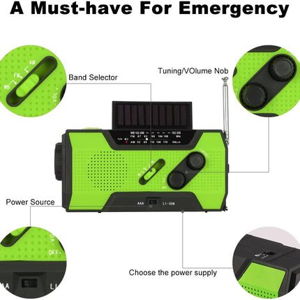 Emergency Hand Crank Radio Solar Radio Power Bank