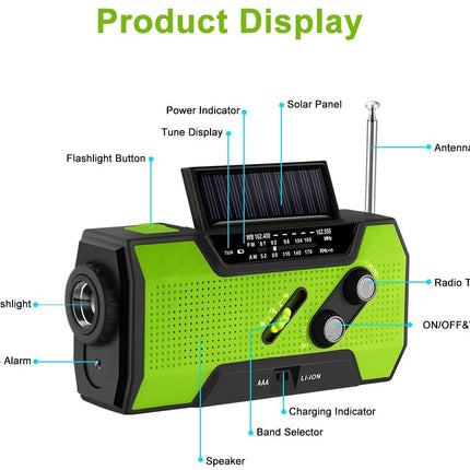 Emergency Hand Crank Radio Solar Radio Power Bank